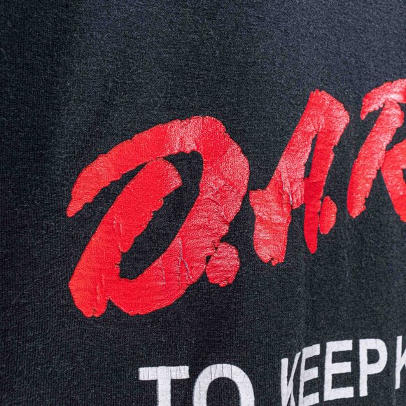 DARE To Keep Kids Off Drugs T-Shirt Medium VTG 90s Streetwear Classic Skate - Picture 4 of 6